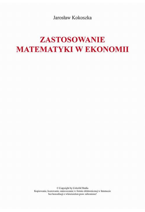 Zastosowanie matematyki w ekonomii