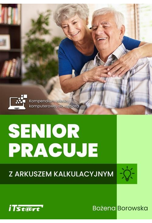 Senior pracuje z arkuszem kalkulacyjnym