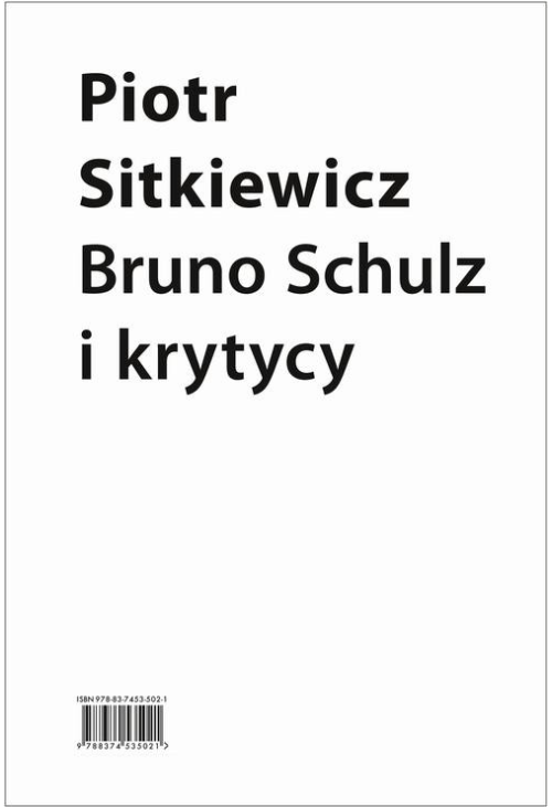 Bruno Schulz i krytycy