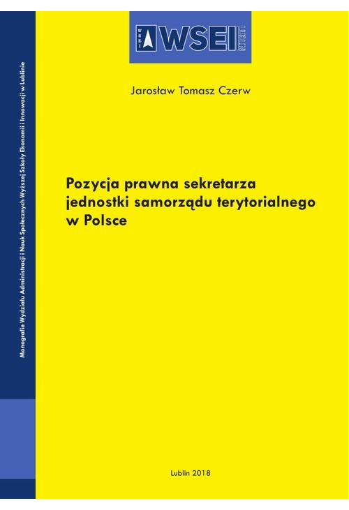 Pozycja prawna sekretarza jednostki samorządu terytorialnego w Polsce