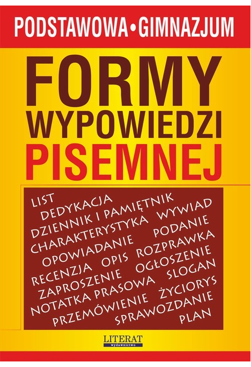 Formy wypowiedzi pisemnej