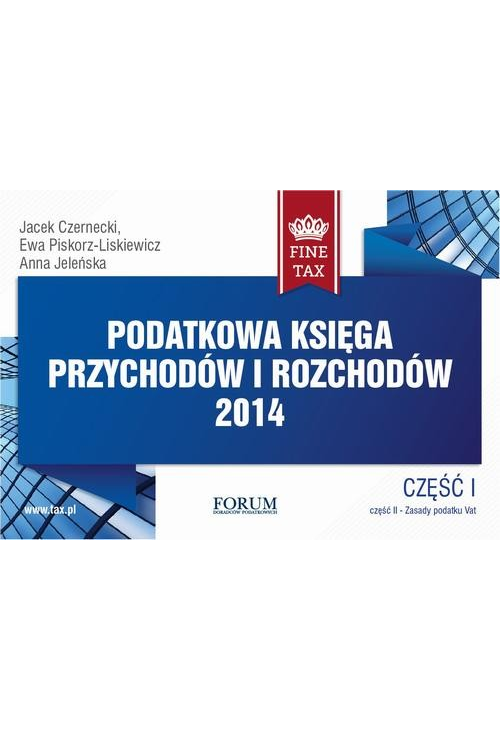 Podatkowa księga przychodów i rozchodów 2014