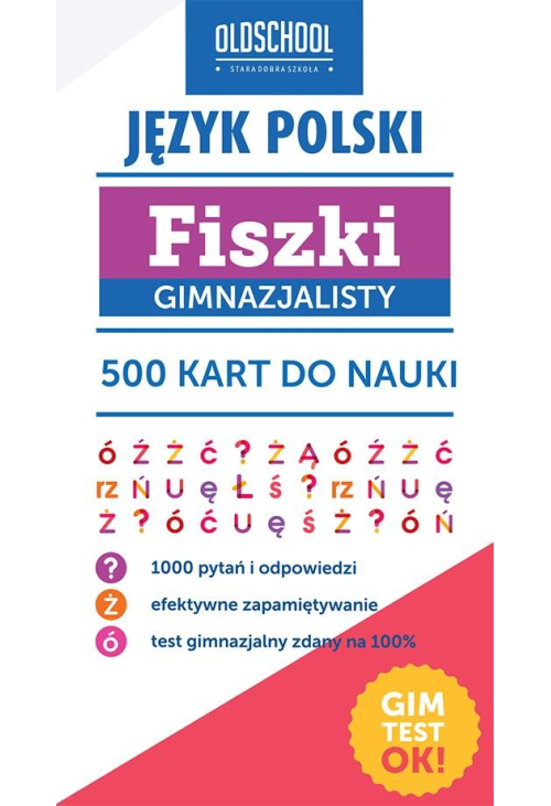 Język polski Fiszki gimnazjalisty