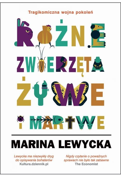 Różne zwierzęta żywe i martwe