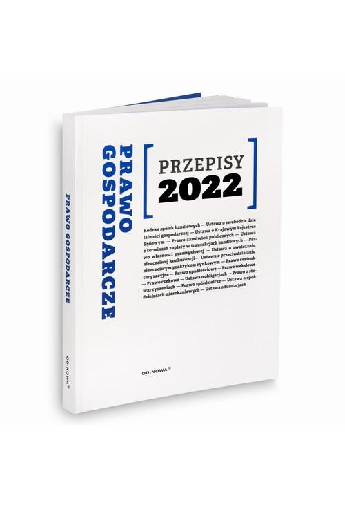 Przepisy 2022 Prawo gospodarcze