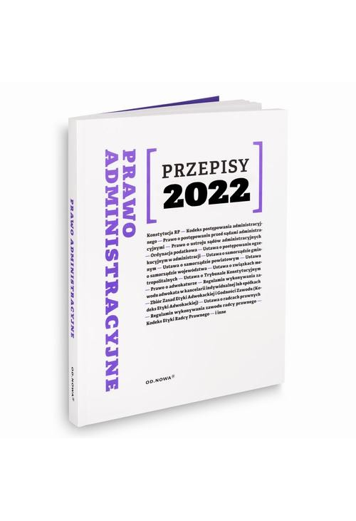 Przepisy 2022 Prawo administracyjne