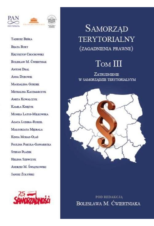 Samorząd terytorialny (zagadnienia prawne) Tom III