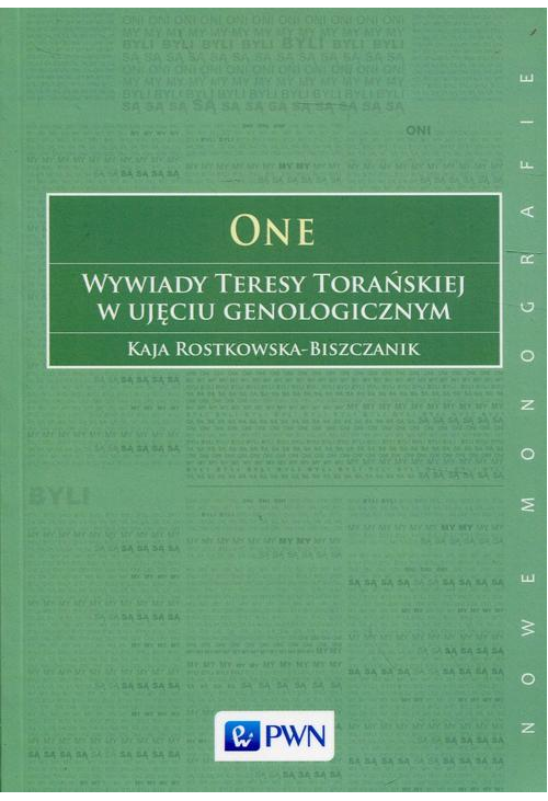 One Wywiady Teresy Torańskiej w ujęciu genologicznym