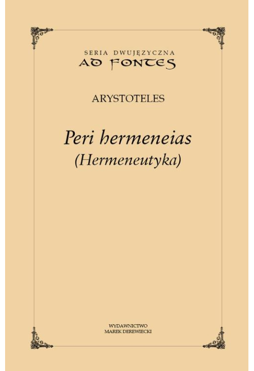 Peri hermeneias (Hermeneutyka)