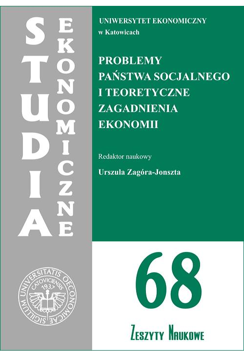 Problemy państwa socjalnego i teoretyczne zagadnienia ekonomii. SE 68