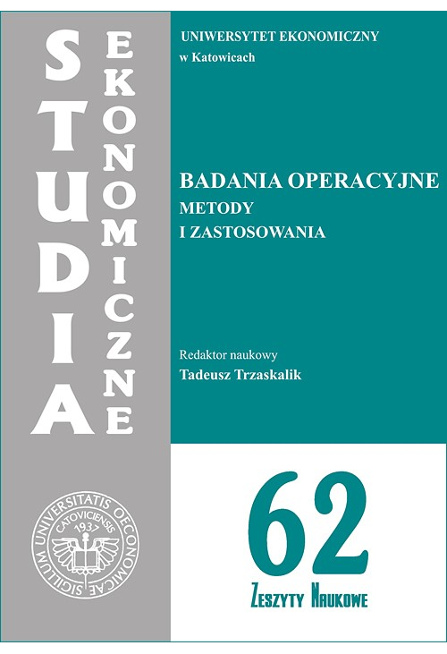 Badania operacyjne. Metody i zastosowania. SE 62