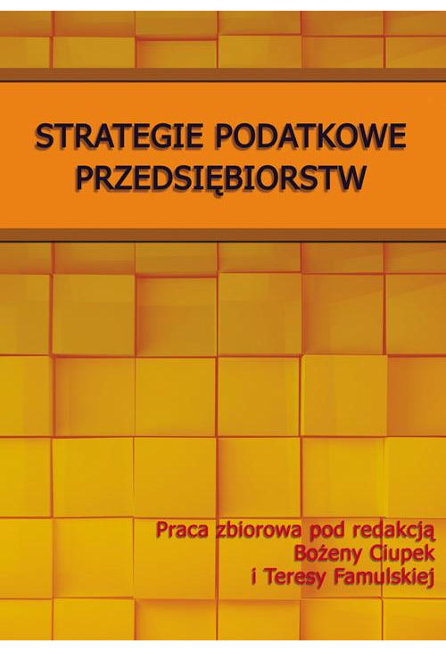 Strategie podatkowe przedsiębiorstw