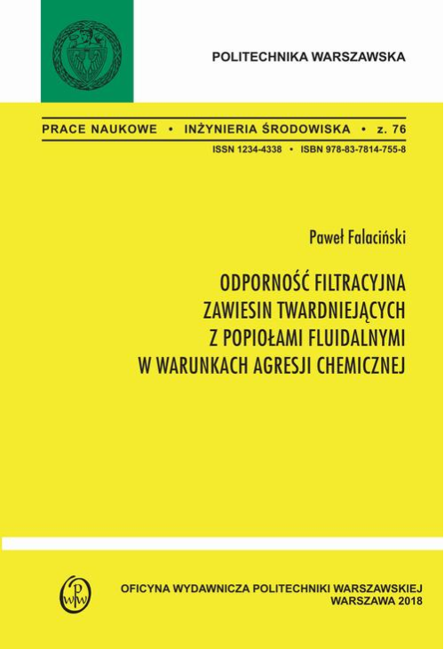 Odporność filtracyjna zawiesin twardniejących z popiołami fluidalnymi w warunkach agresji chemicznej