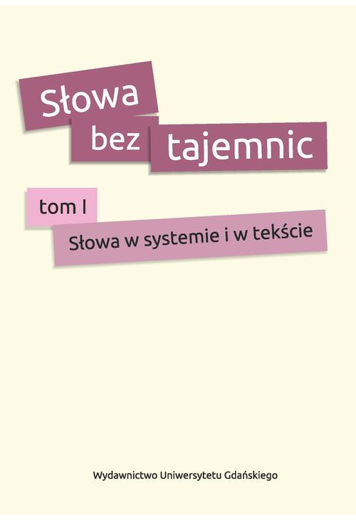 Słowa bez tajemnic