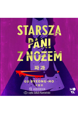 Starsza pani z nożem