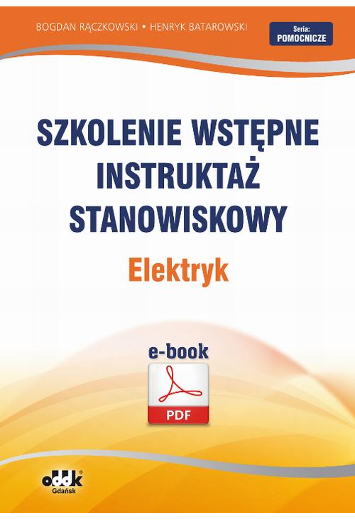 Szkolenie wstępne Instruktaż stanowiskowy Elektryk