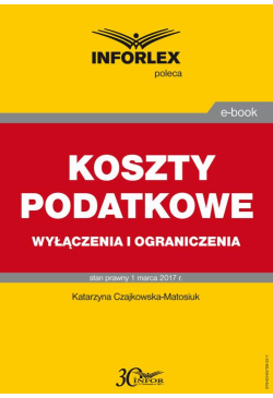 KOSZTY PODATKOWE wyłączenia...