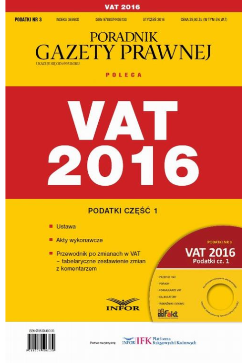 Podatki 2016/03 Podatki cz. I VAT 2016