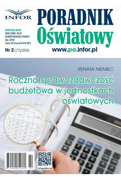 Roczna sprawozdawczość budżetowa w jednostkach oświatowych