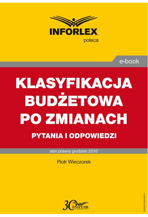 KLASYFIKACJA BUDŻETOWA PO ZMIANACH pytania i odpowiedzi