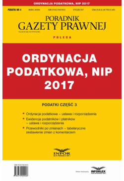 Ordynacja podatkowa, NIP 2017