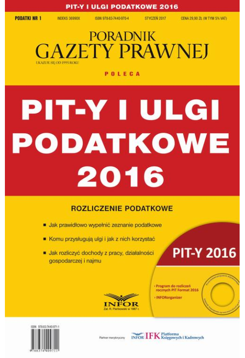 PIT-y i ulgi podatkowe 2016