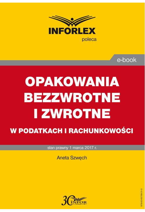 OPAKOWANIA BEZZWROTNE I ZWROTNE w podatkach i rachunkowości