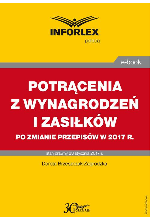 POTRĄCENIA Z WYNAGRODZEŃ I ZASIŁKÓW 2017