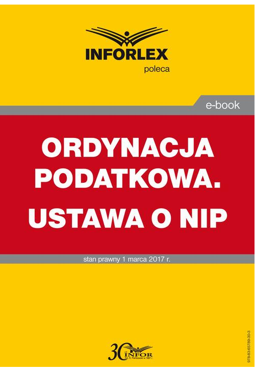 ORDYNACJA PODATKOWA. USTAWA O NIP