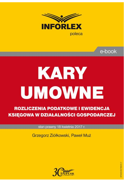 KARY UMOWNE rozliczenia podatkowe i ewidencja księgowa w działalności gospodarczej