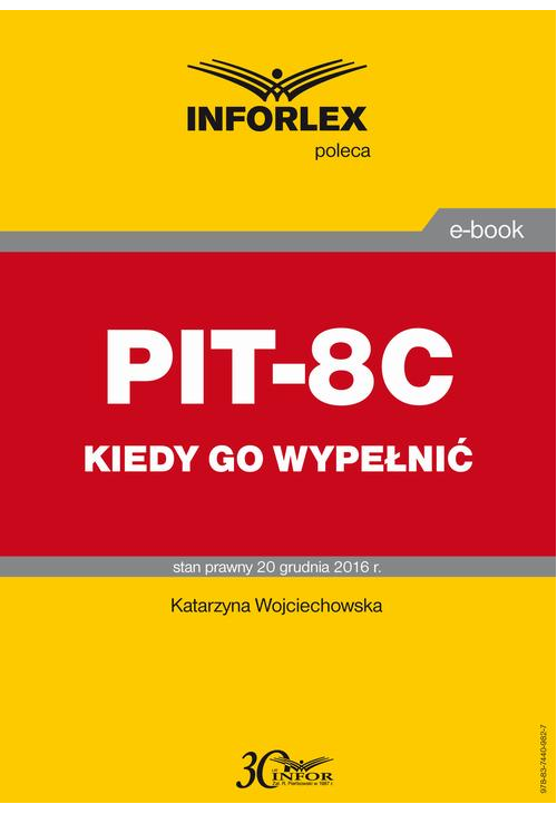 PIT-8C kiedy go wypełnić