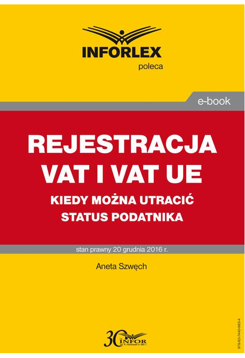 REJESTRACJA VAT I VAT UE kiedy można utracić status podatnika