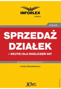 Sprzedaż działek – skutki...
