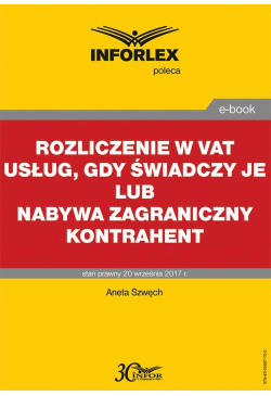 Rozliczenie w VAT usług,...