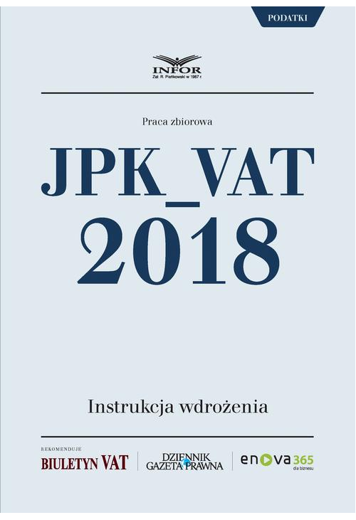 JPK_VAT 2018. Instrukcja wdrożenia