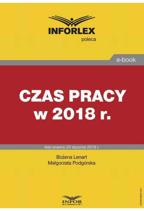 Czas pracy w 2018 r.