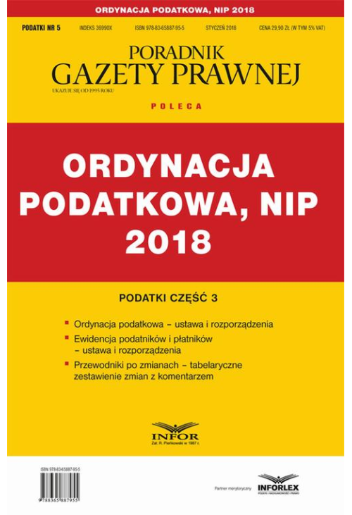 Ordynacja podatkowa, NIP 2018. Podatki część 3