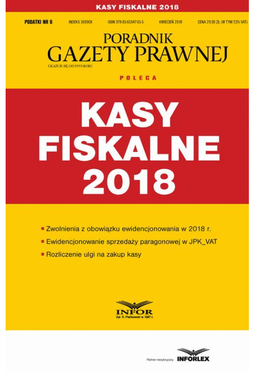 Kasy fiskalne 2018 (Podatki 6/2018)