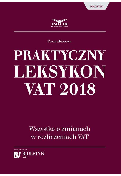 Praktyczny leksykon VAT 2018