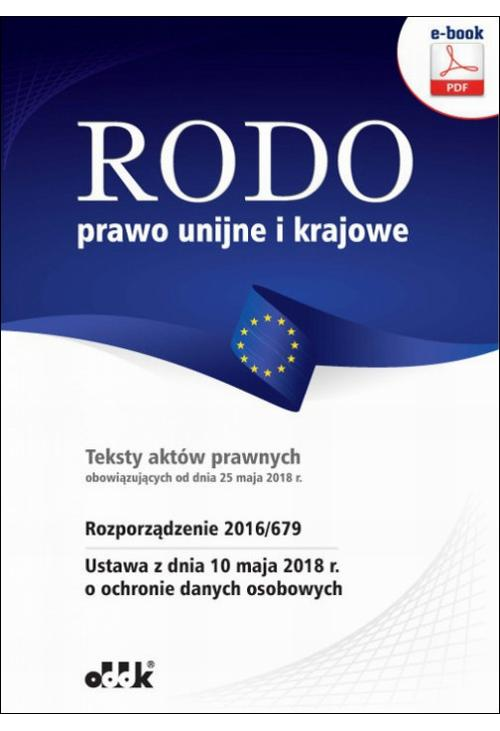 RODO – prawo unijne i krajowe