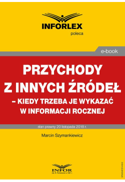 Przychody z innych źródeł –...