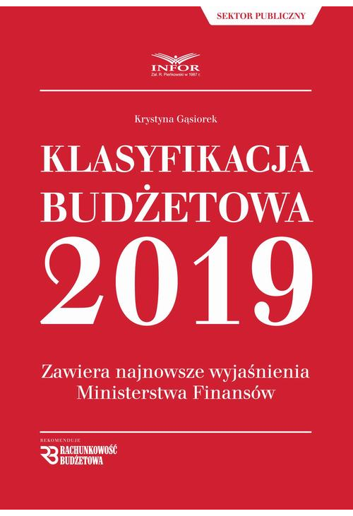 Klasyfikacja Budżetowa 2019