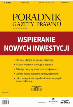 Wspieranie nowych inwestycji
