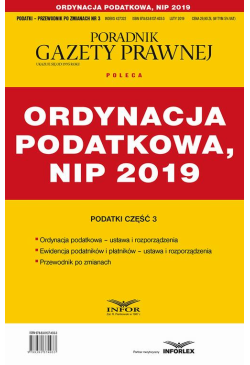 Ordynacja podatkowa , NIP 2019