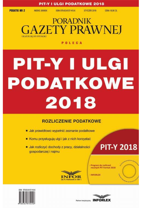 PIT-y i ulgi podatkowe 2018 Podatki 2/2019