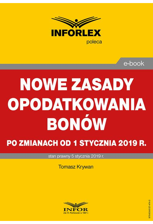 Nowe zasady opodatkowania bonów po zmianach od 1 stycznia 2019 r.