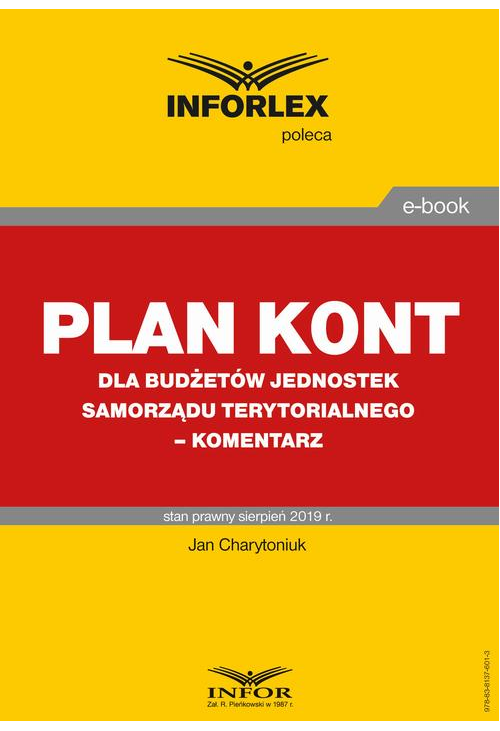 Plan kont dla budżetów jednostek samorządu terytorialnego – komentarz