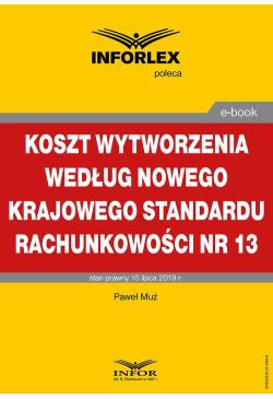 Koszt wytworzenia według...