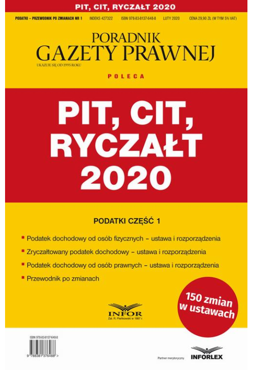 PIT CIT Ryczałt 2020