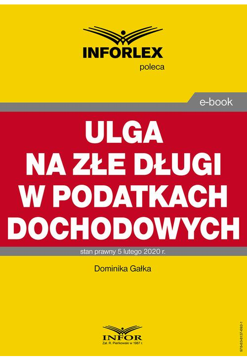 Ulga na złe długi w podatkach dochodowych